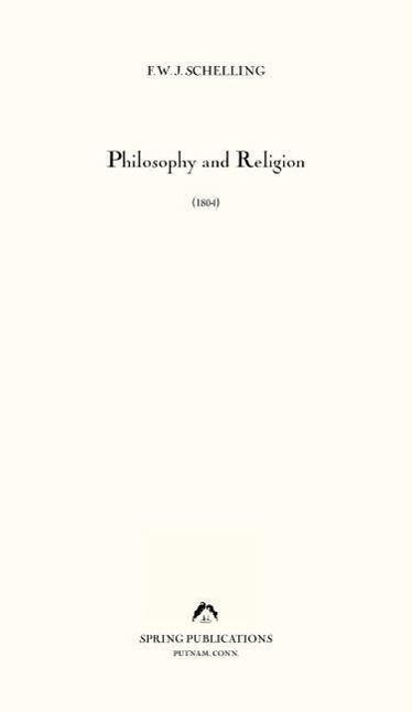 Vorderes Coverbild Philosophy and Religion