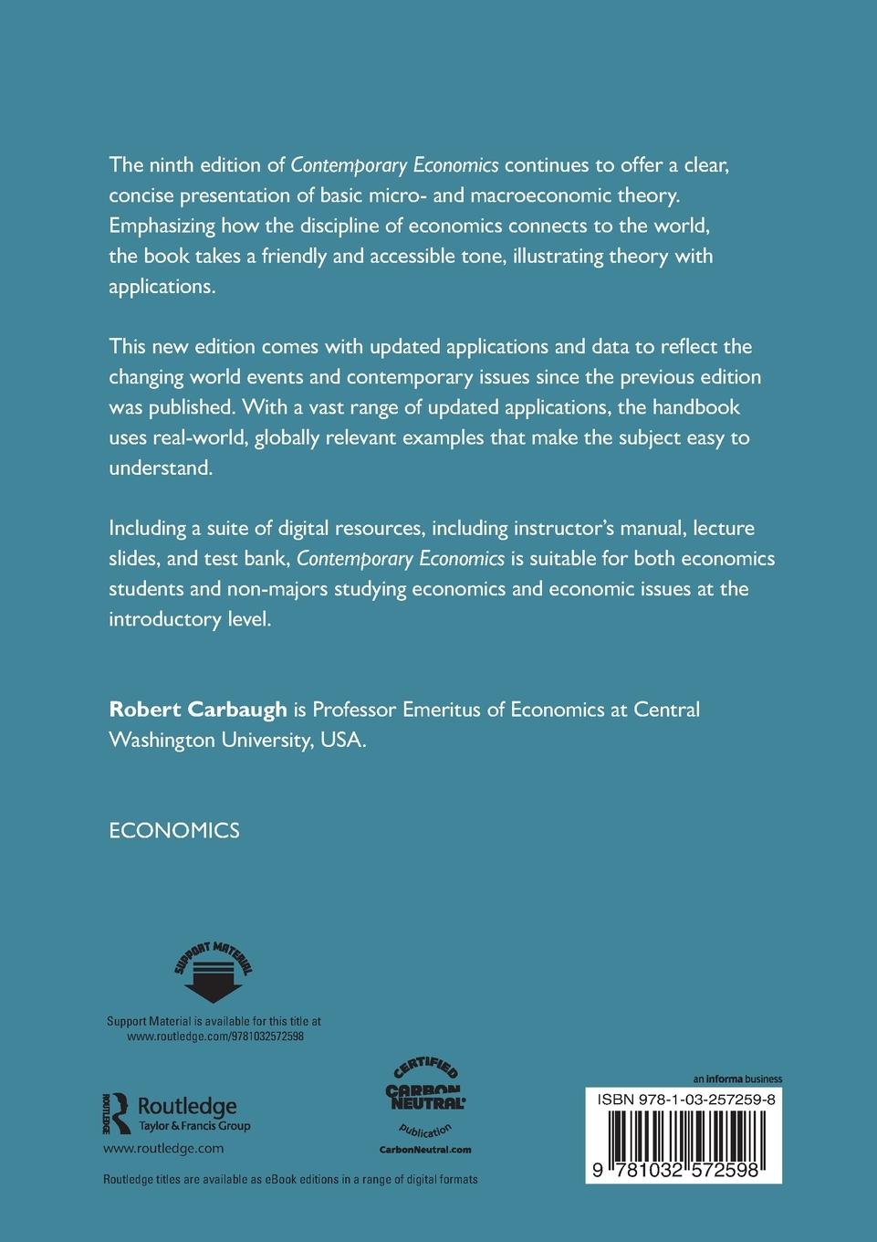 Rückseitencover Contemporary Economics