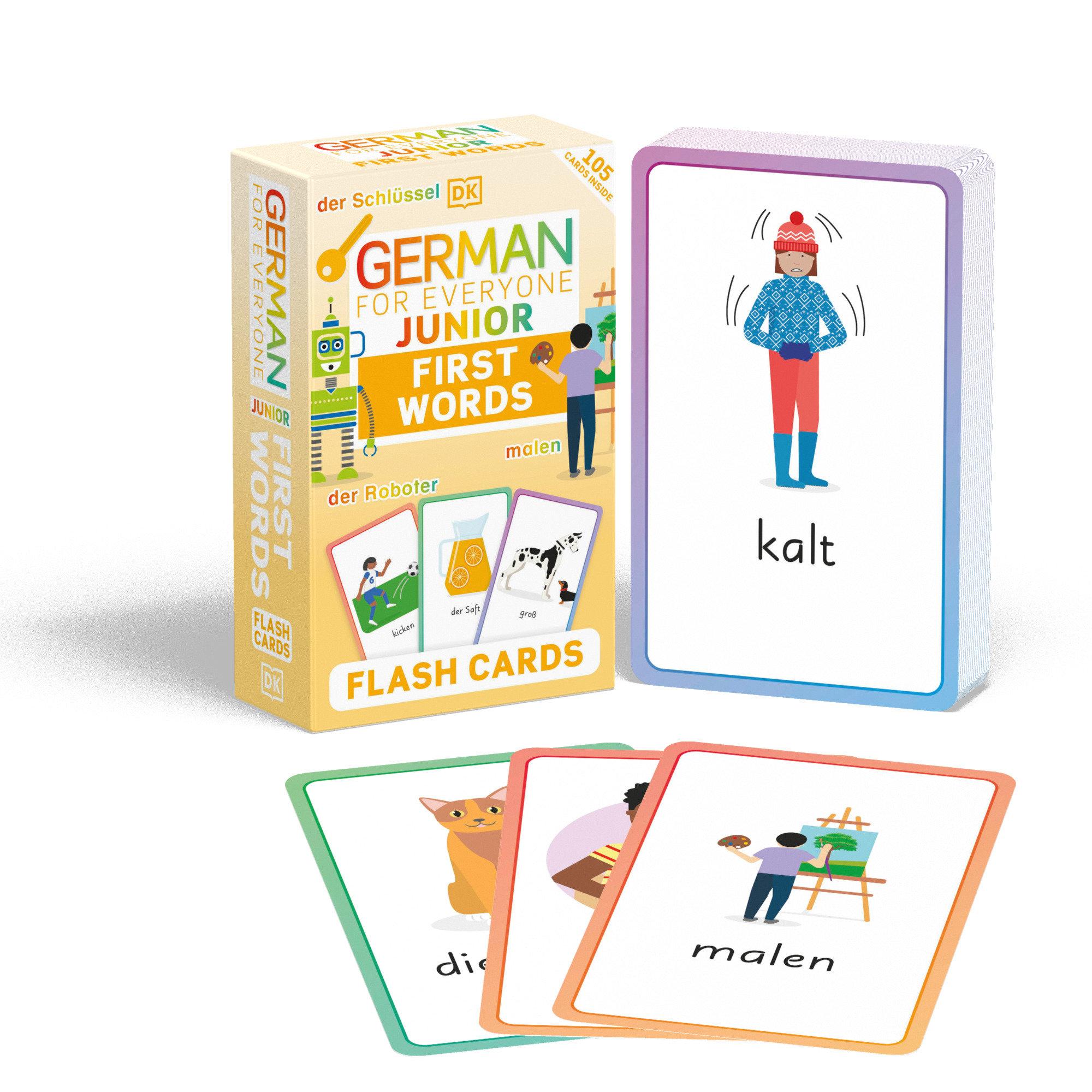 Vorderes Coverbild German for Everyone Junior First Words Flash Cards