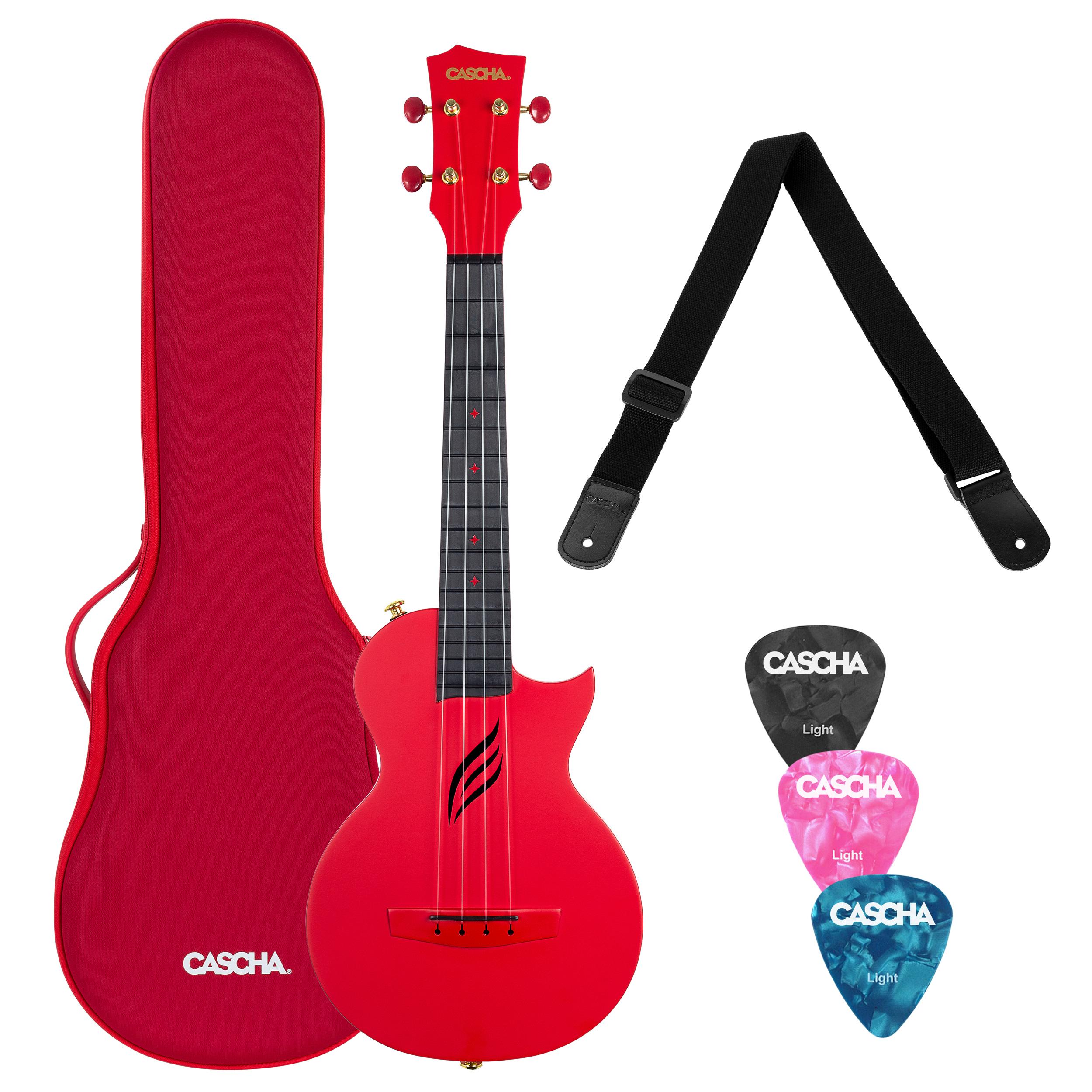 Vorderes Coverbild Ukulele Carbon Fibre Red Set