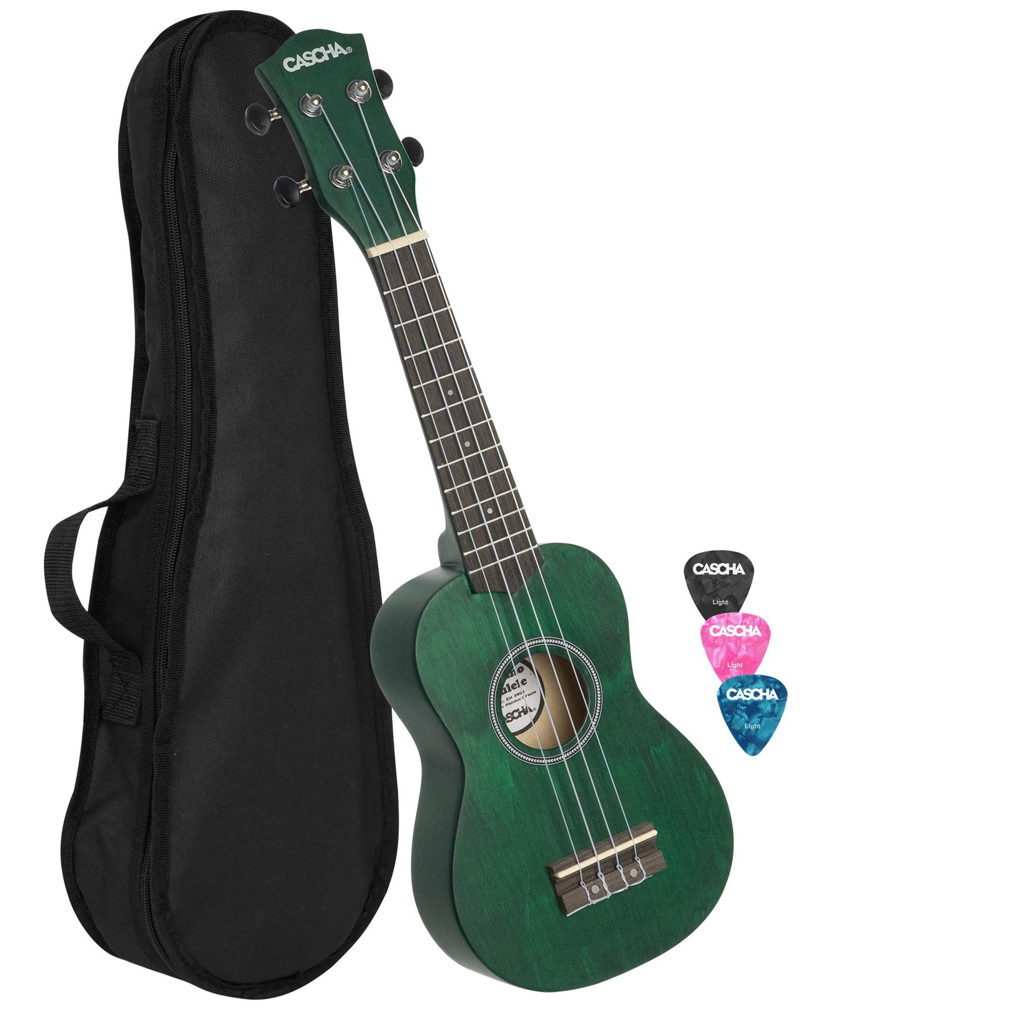 Vorderes Coverbild Soprano Ukulele Linden Green (incl. Bag unpadded, 3 Picks)