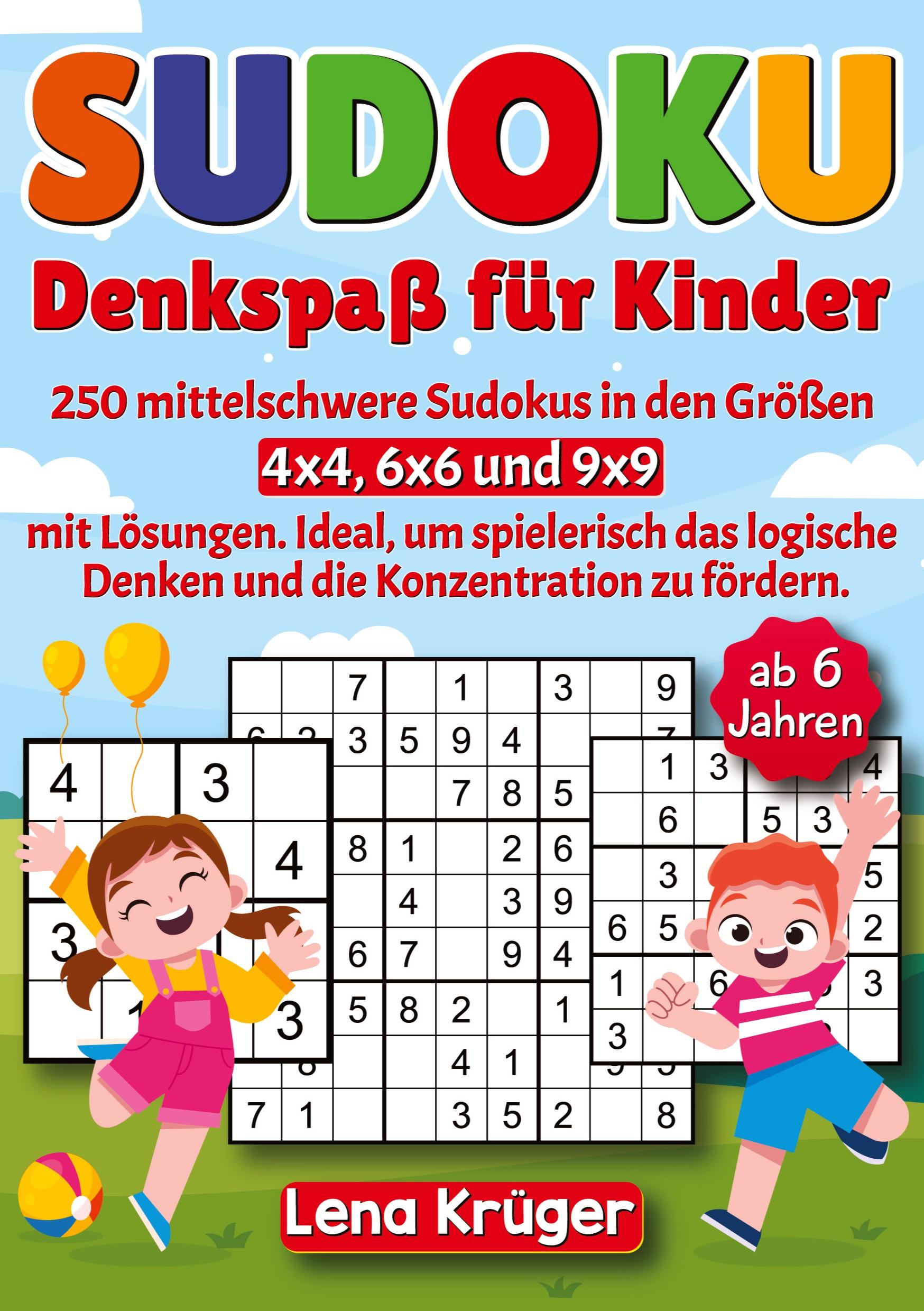 Vorderes Coverbild Sudoku Denkspaß für Kinder ab 6 Jahren
