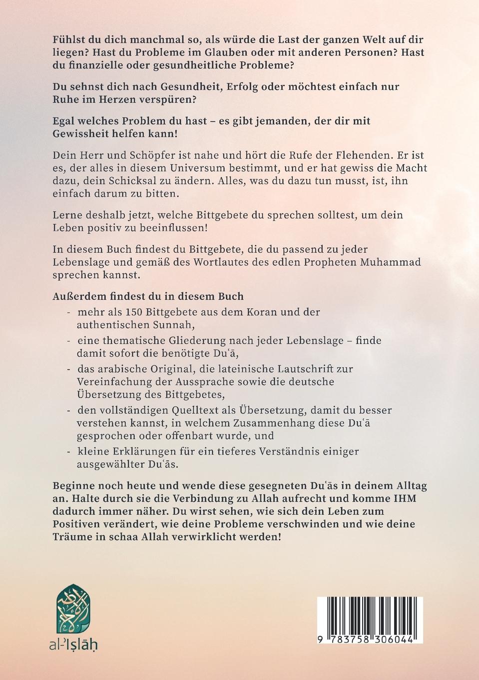 Rückseitencover Duas für deinen Alltag