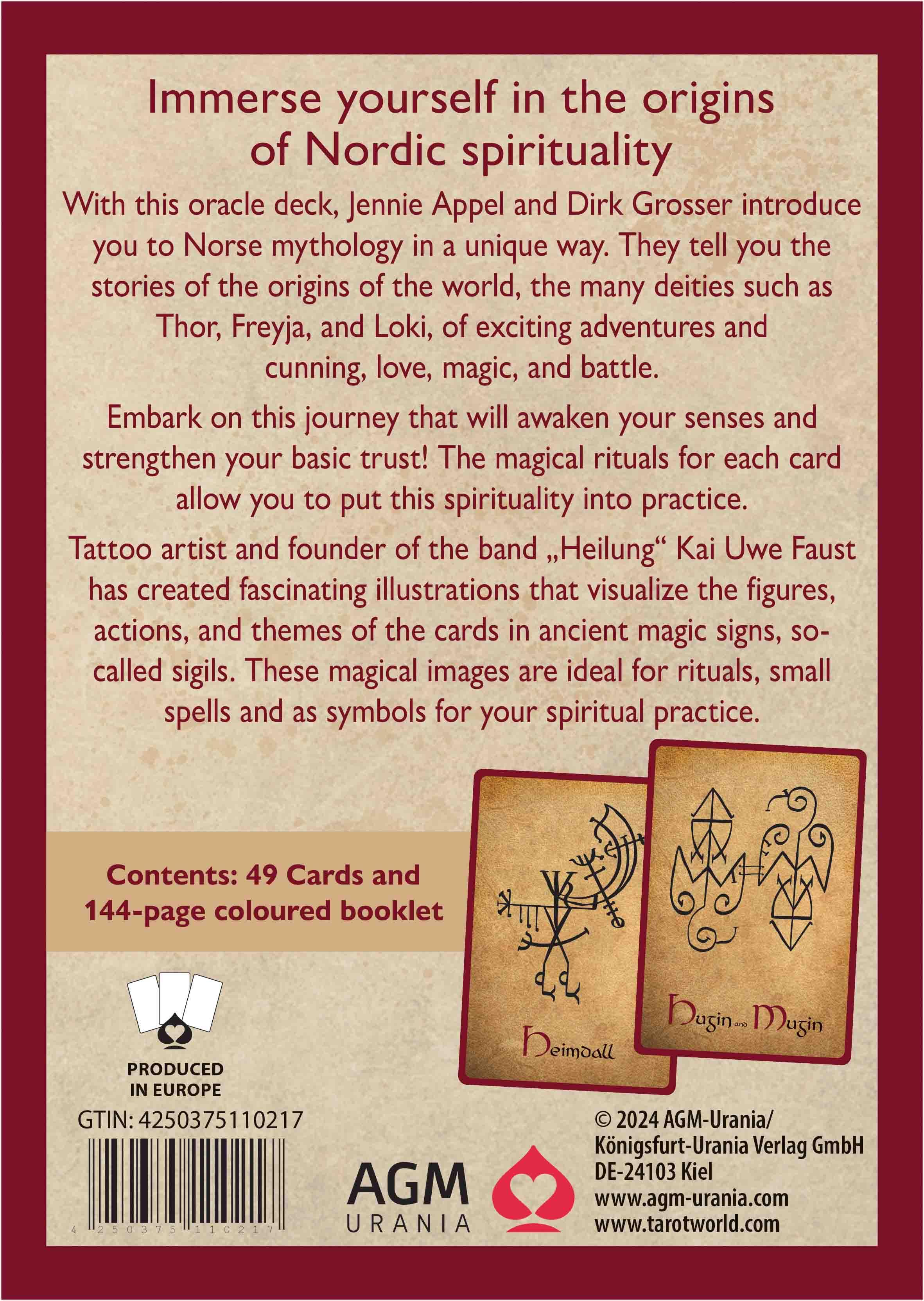 Rückseitencover Norse Magic (english oracle cards)