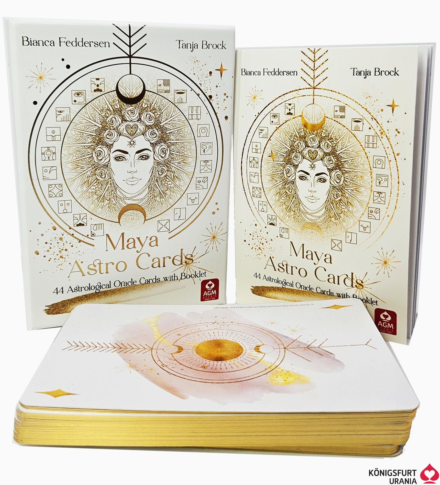 Vorderes Coverbild Maya Astro Cards: 44 astrological oracle cards with booklet