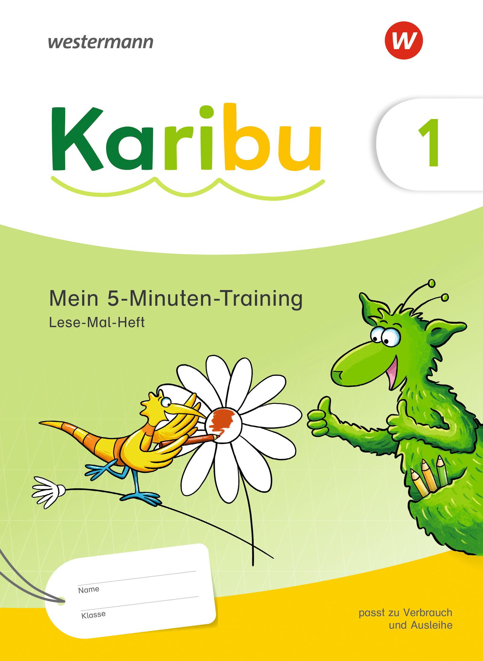 Vorderes Coverbild Karibu - Mein 5-Minuten-Training: Lese-Mal-Heft Sinnentnehmendes Lesen trainieren