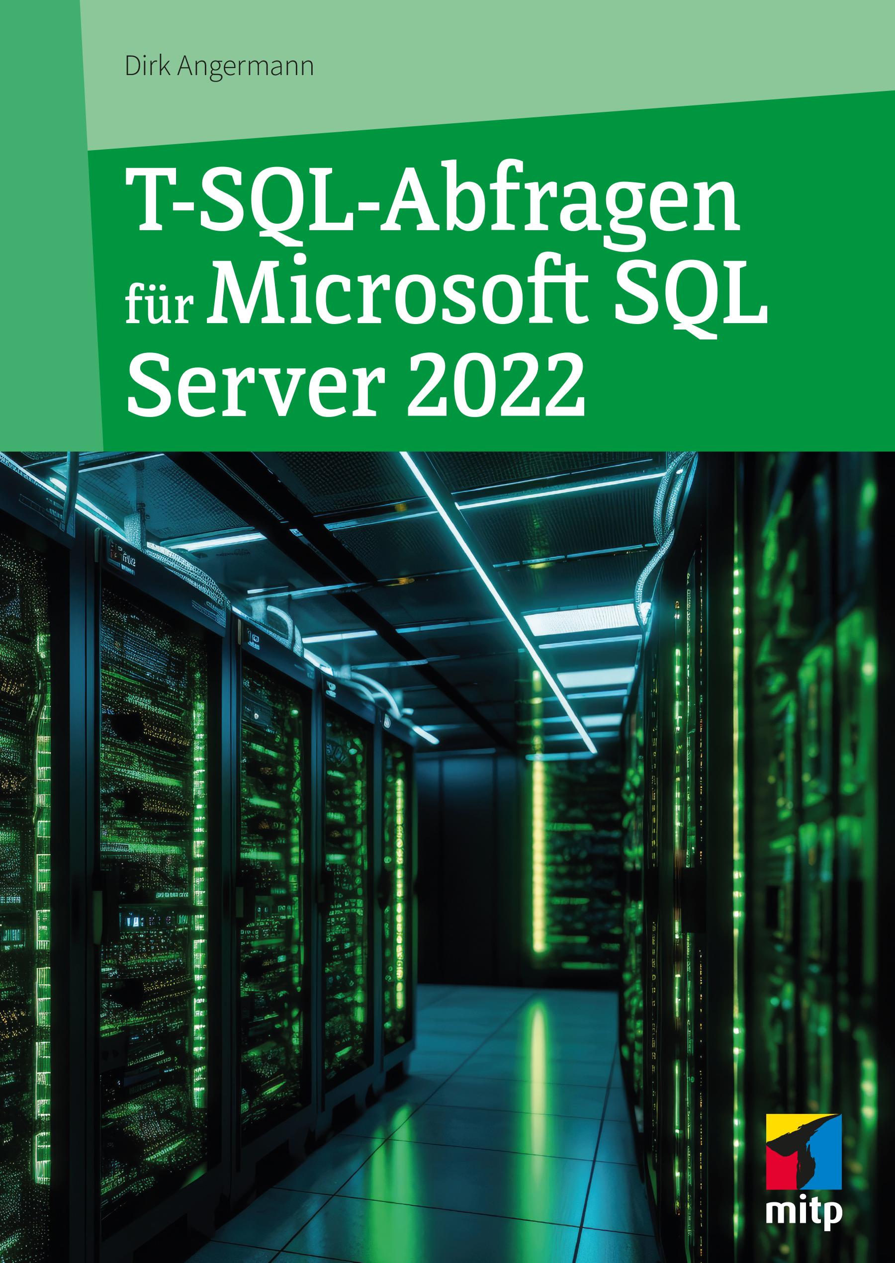 Vorderes Coverbild T-SQL-Abfragen für Microsoft SQL-Server 2022