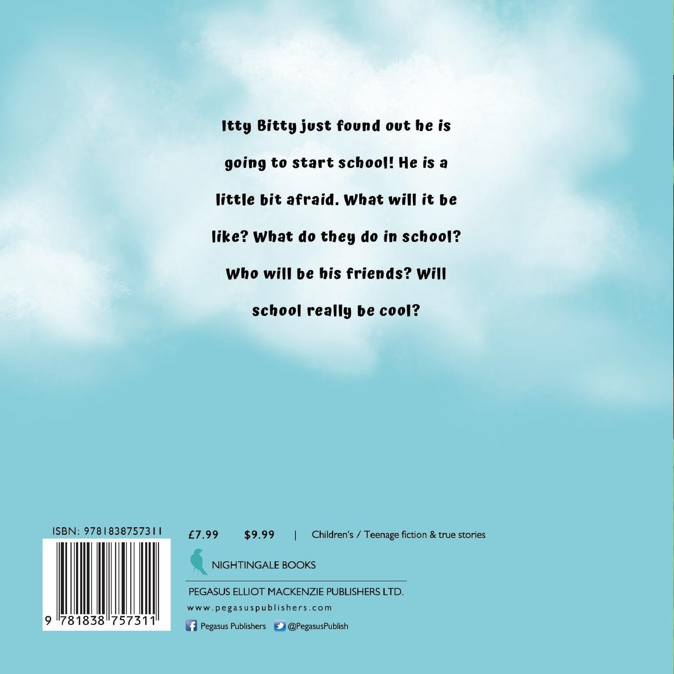 Rückseitencover Itty Bitty and Blue Bunny Stories - Itty Bitty's Cool New School