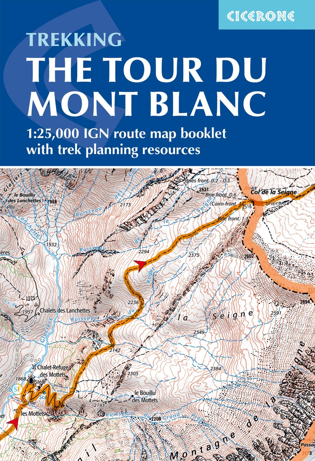 Vorderes Coverbild Tour Du Mont Blanc Map Booklet