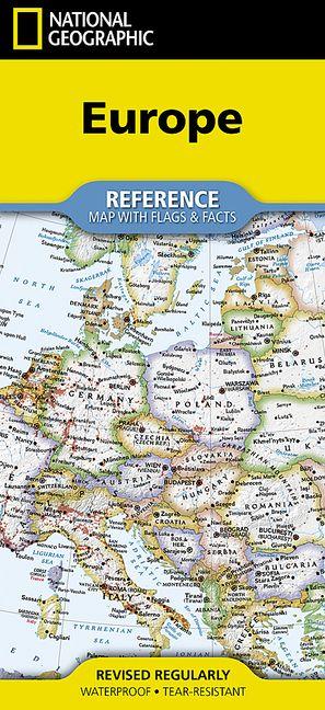 Vorderes Coverbild National Geographic Europe Map (Folded with Flags and Facts)