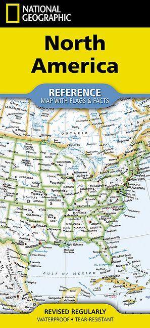 Vorderes Coverbild National Geographic North America Map (Folded with Flags and Facts)
