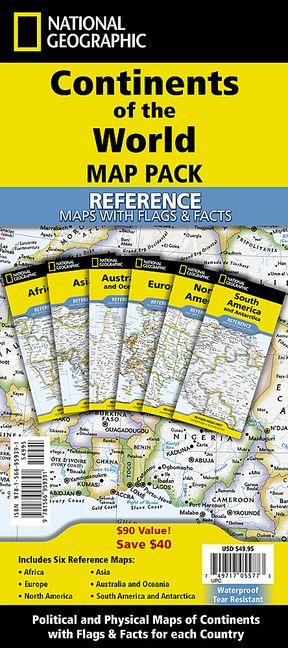 Vorderes Coverbild National Geographic Continents of the World Maps (Folded with Flags and Facts) [Map Pack Bundle]
