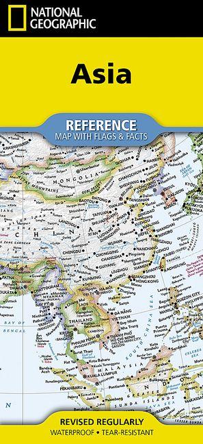 Vorderes Coverbild National Geographic Asia Map (Folded with Flags and Facts)