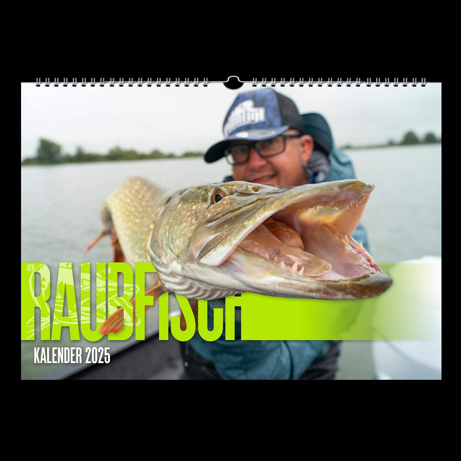 Vorderes Coverbild RAUBFISCH Kalender 2025