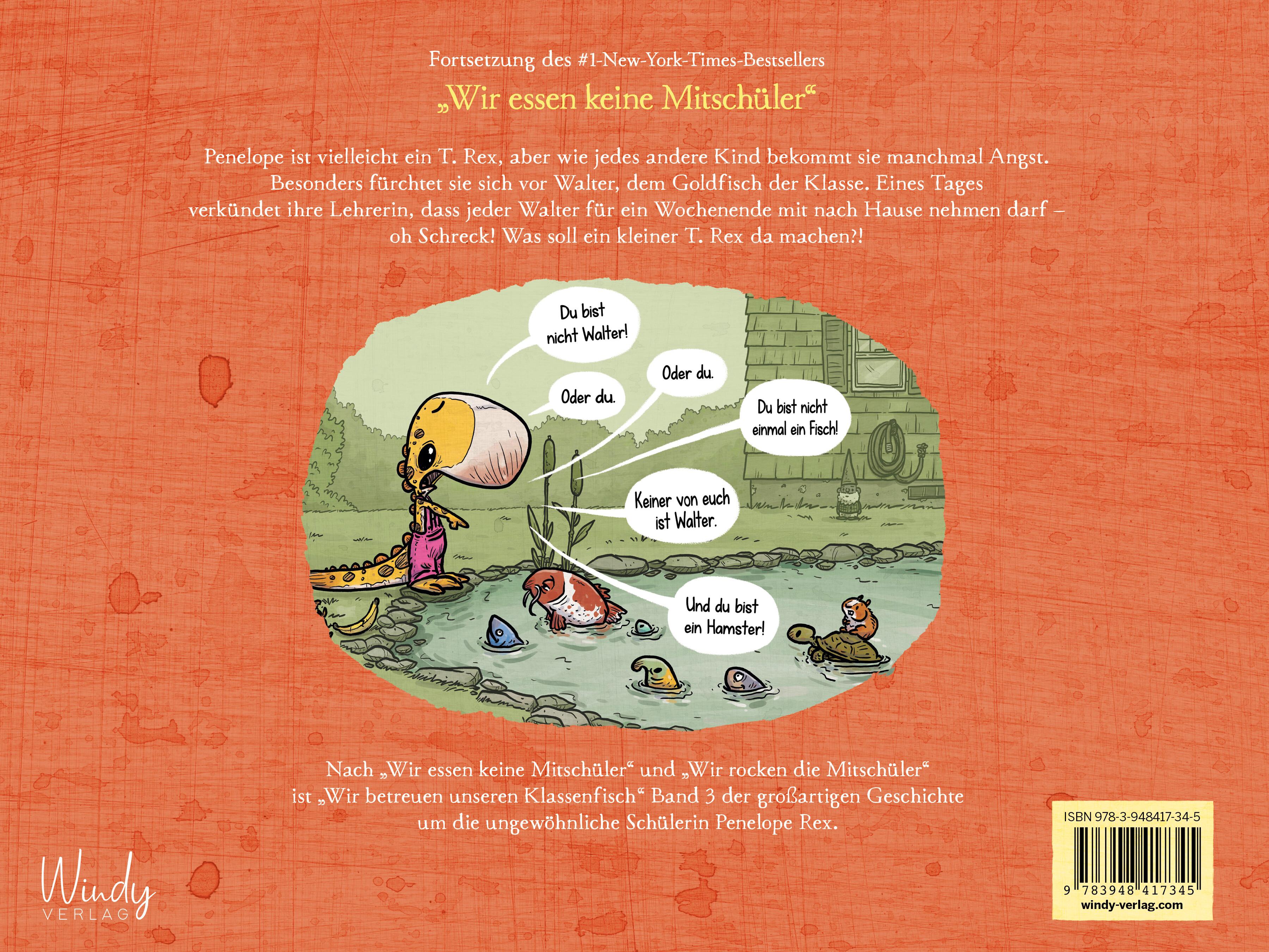 Rückseitencover Wir betreuen unseren Klassenfisch - Band 3 der Penelope-Reihe
