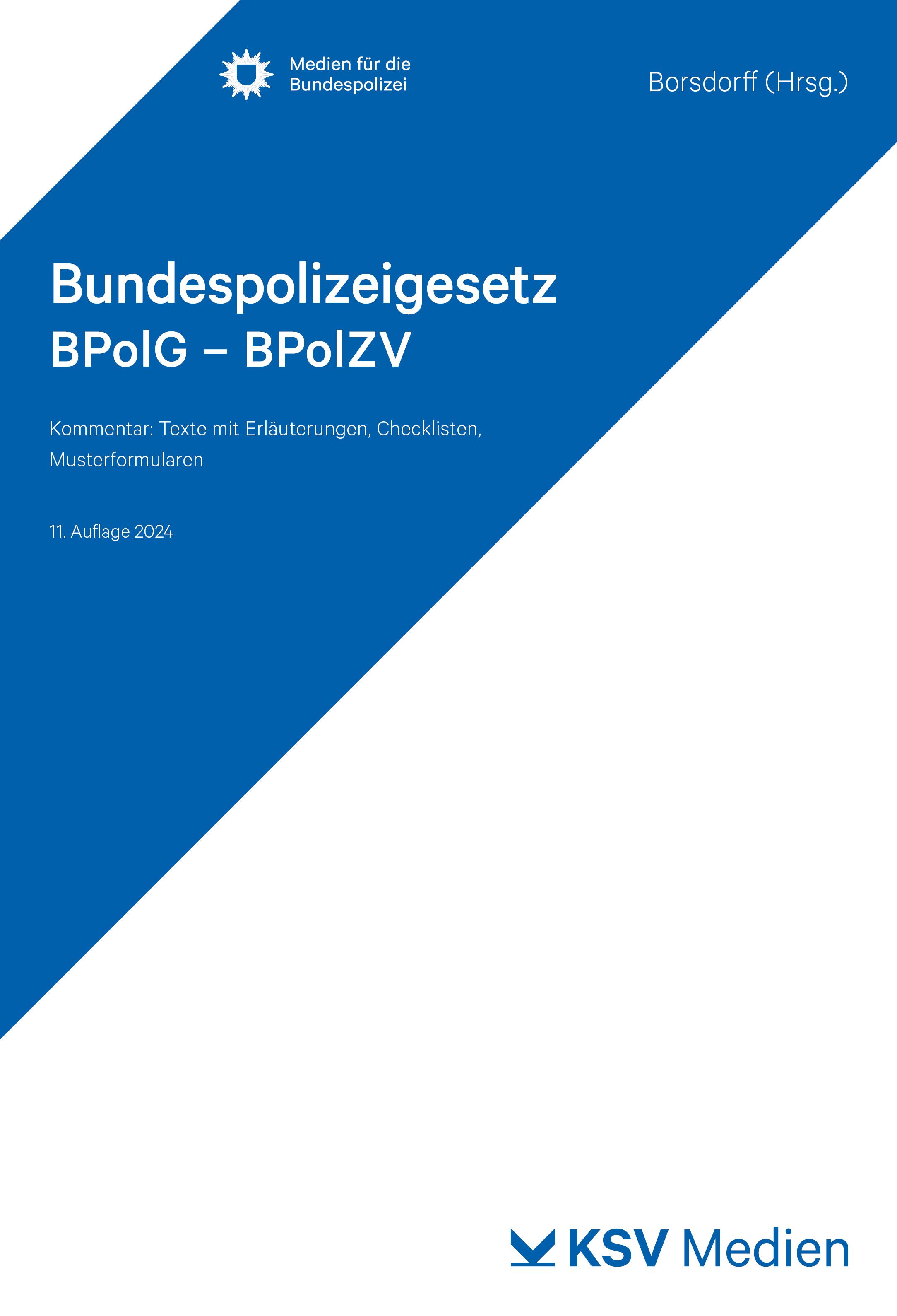 Vorderes Coverbild Bundespolizeigesetz BPolG - BPolZV