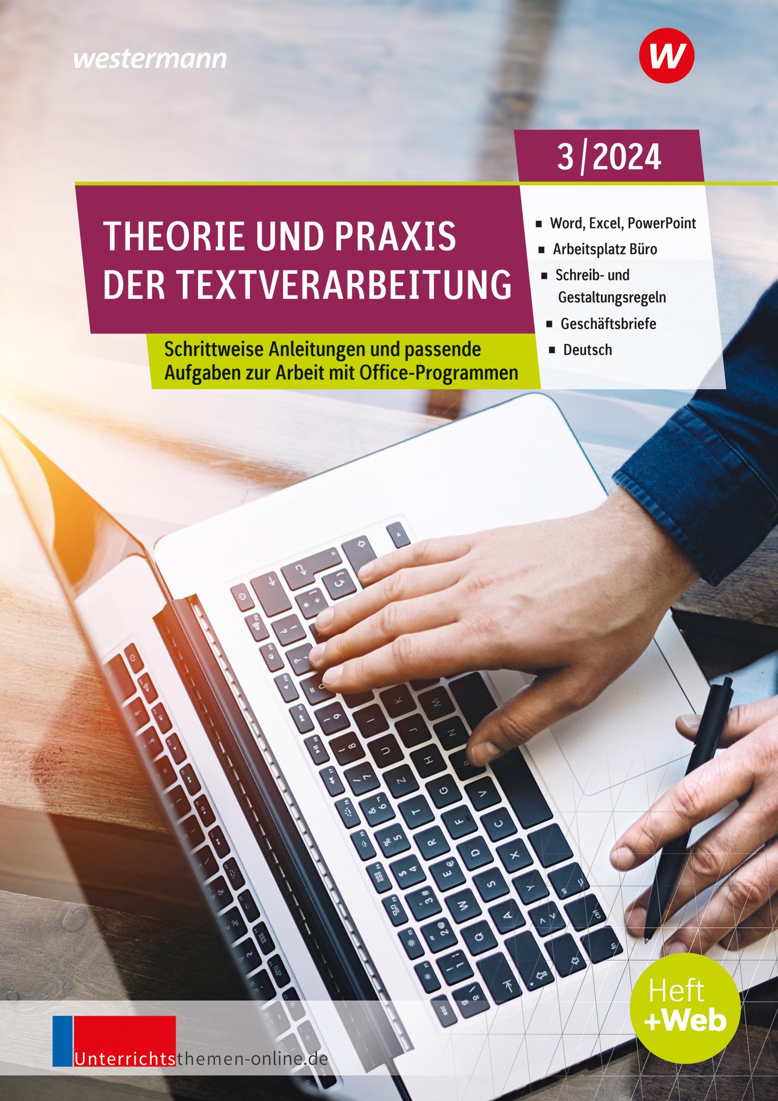 Vorderes Coverbild Theorie und Praxis der Textverarbeitung. August 3/2024