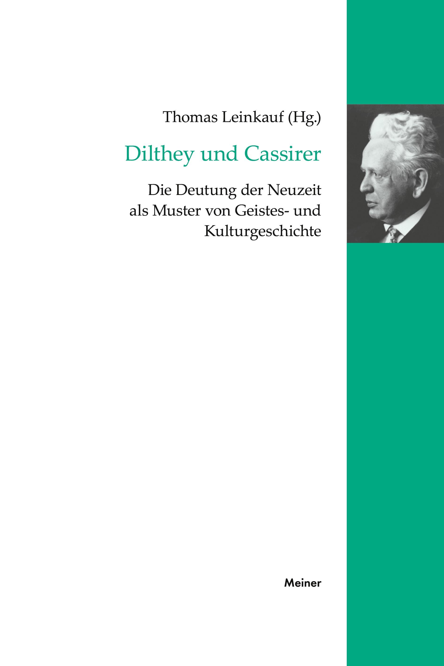 Vorderes Coverbild Dilthey und Cassirer
