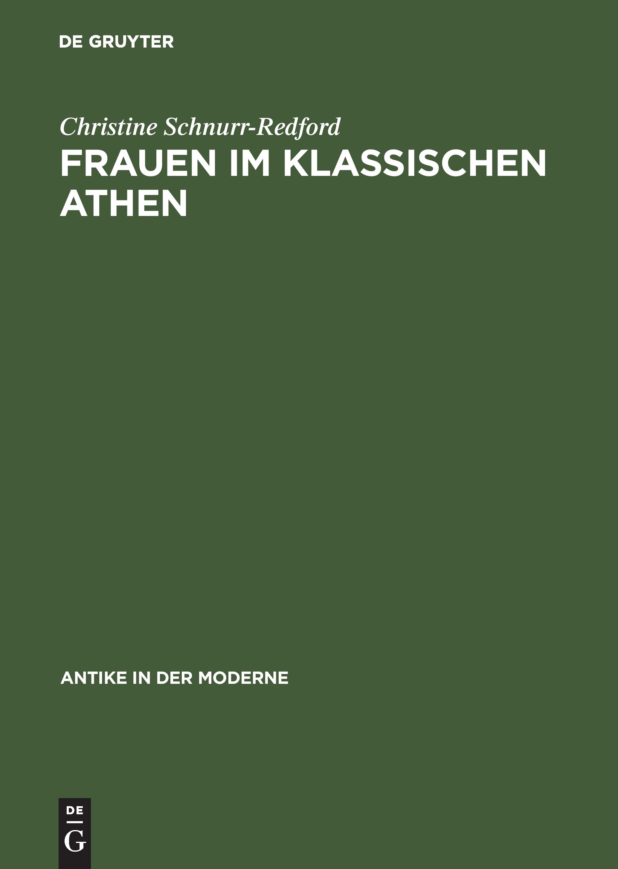Vorderes Coverbild Frauen im klassischen Athen