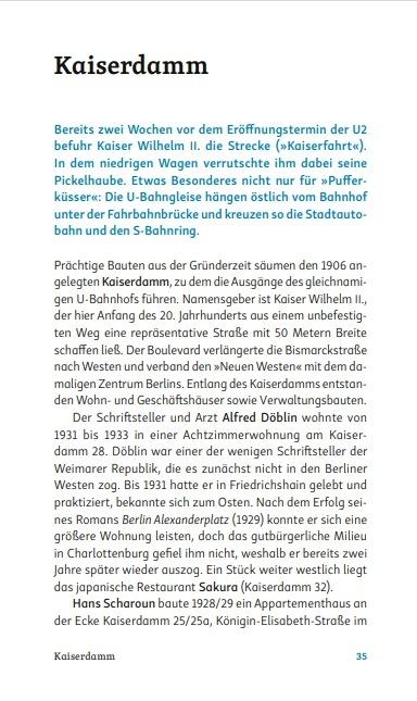 Beispielinhalt (Bild) Berlin mit der U2 entdecken