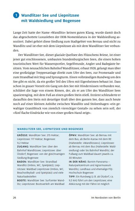 Beispielinhalt (Bild) Die schönsten Seen in Brandenburg
