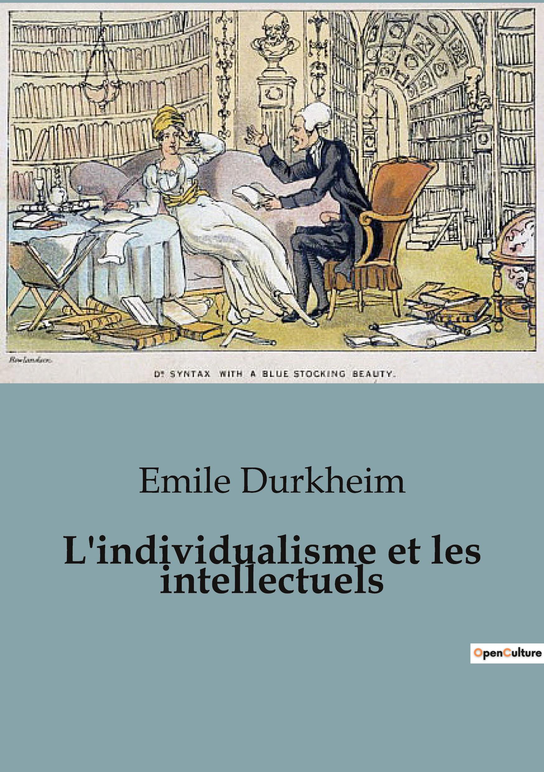 Vorderes Coverbild L'individualisme et les intellectuels