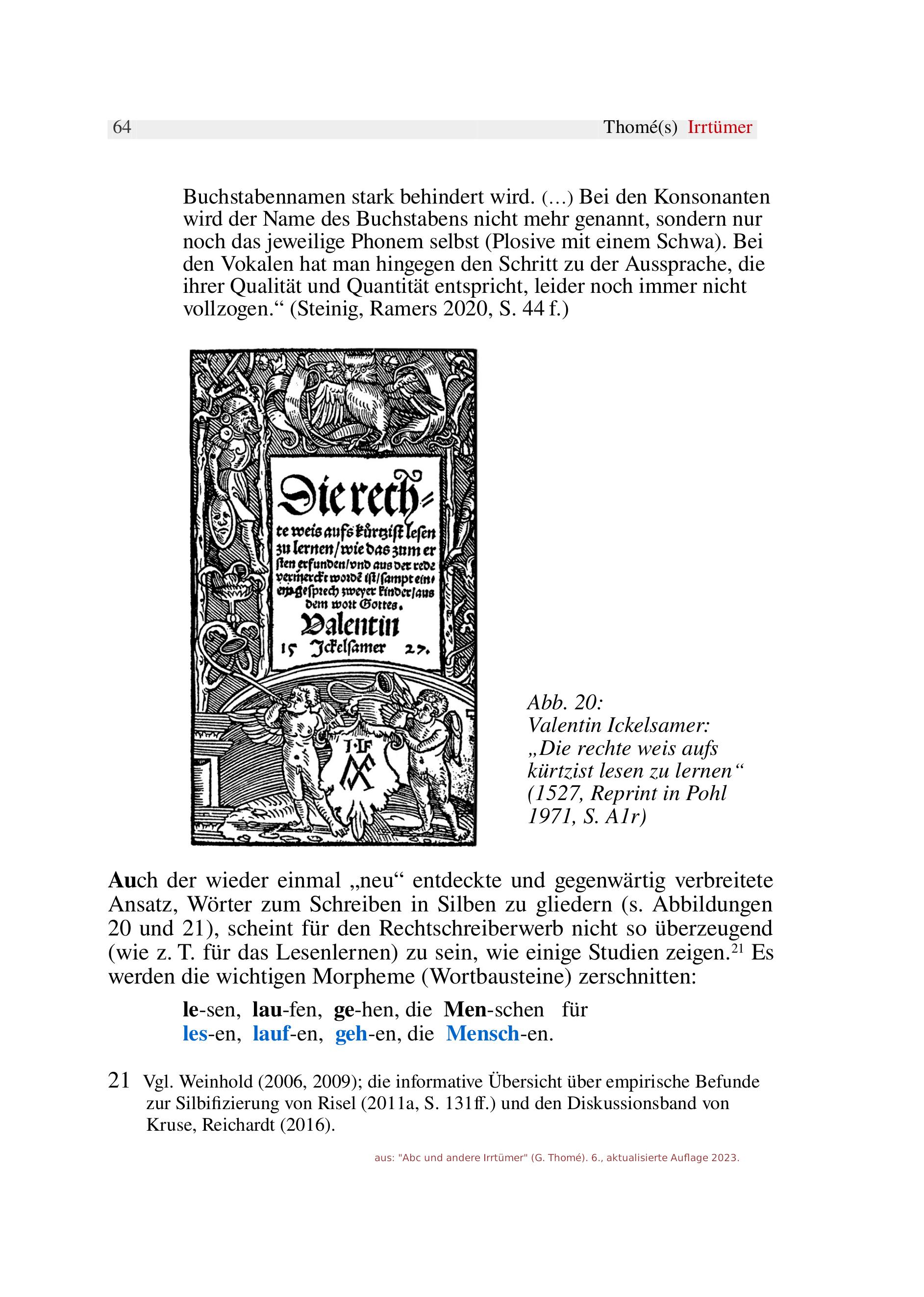 Beispielinhalt (Bild) ABC und andere Irrtümer über Orthographie, Rechtschreiben, LRS/Legasthenie