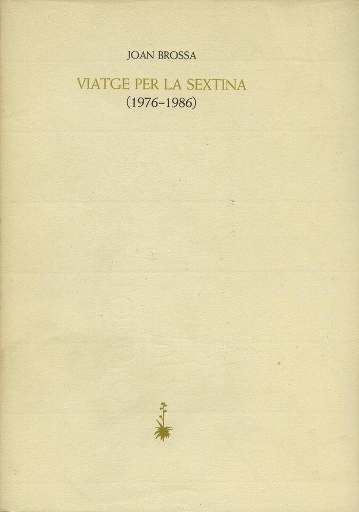 Vorderes Coverbild Viatge per la sextina (1976-1986)