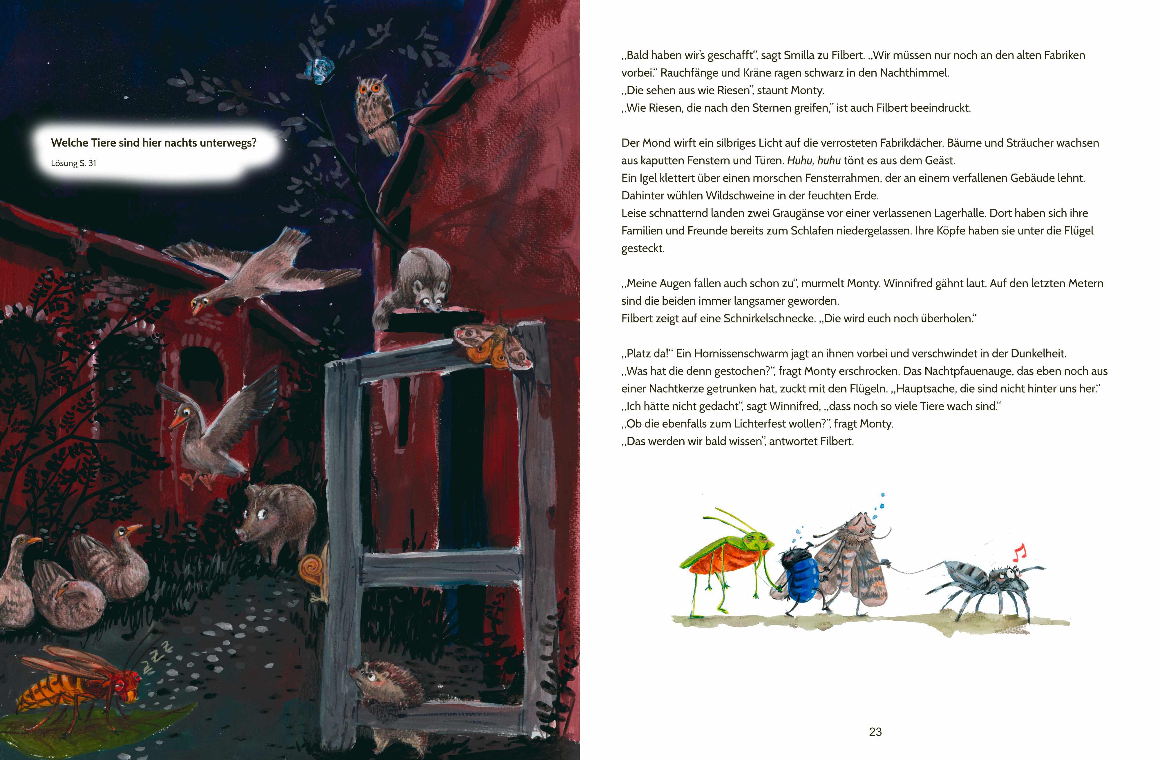 Beispielinhalt (Bild) Auf zum Lichterfest. Ein tierisches Abenteuer durch die Stadt