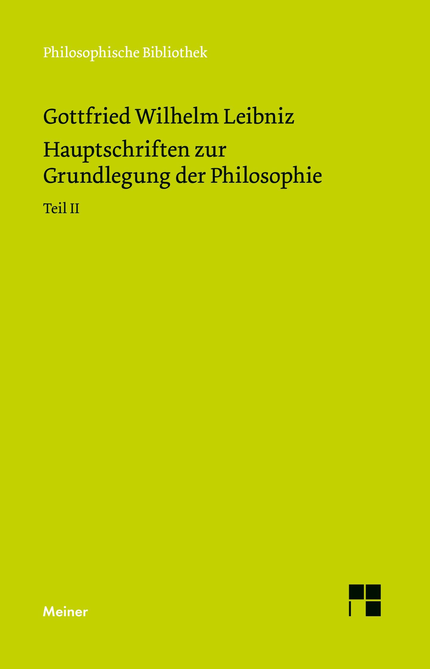 Vorderes Coverbild Hauptschriften zur Grundlegung der Philosophie Teil II