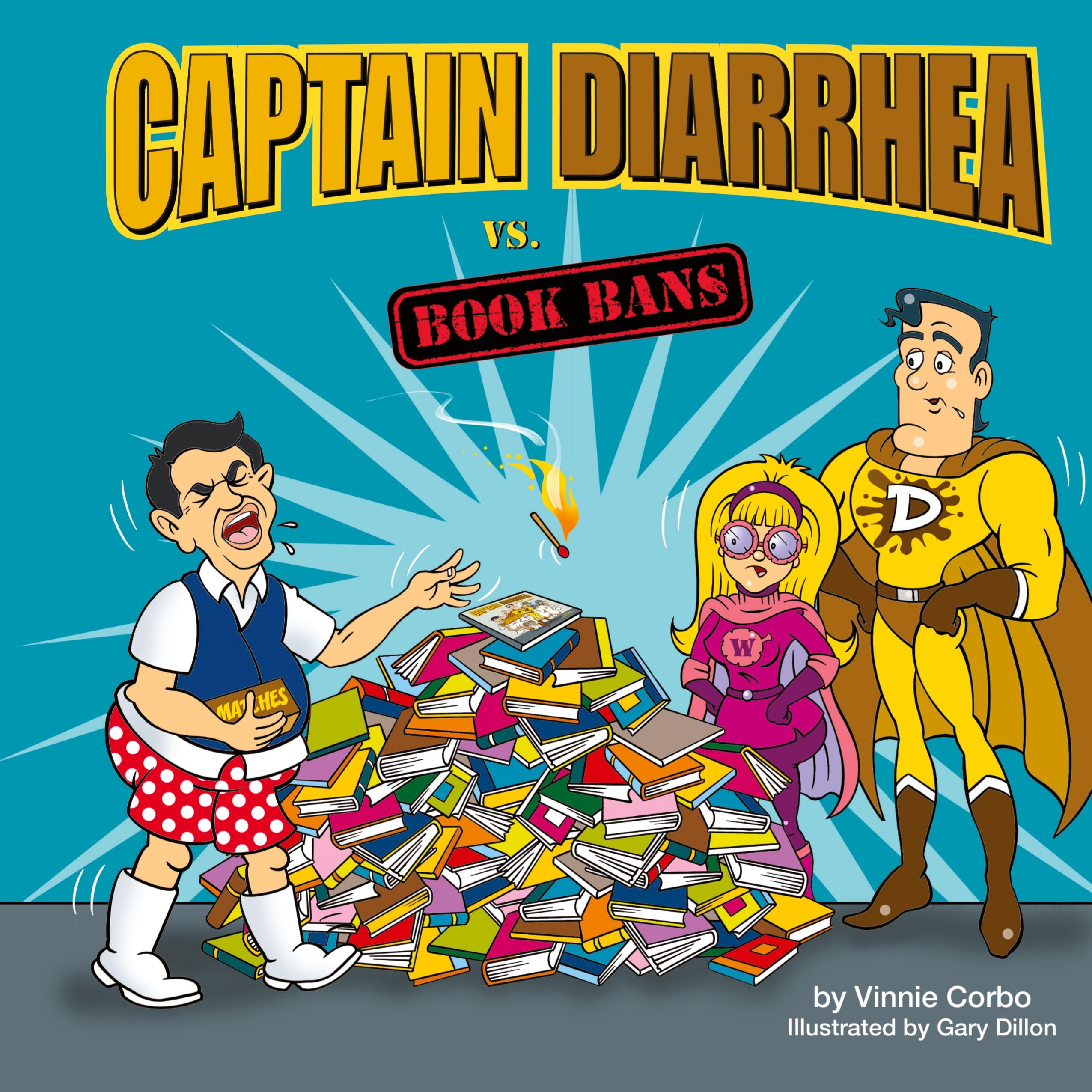 Vorderes Coverbild Captain Diarrhea vs. Book Bans
