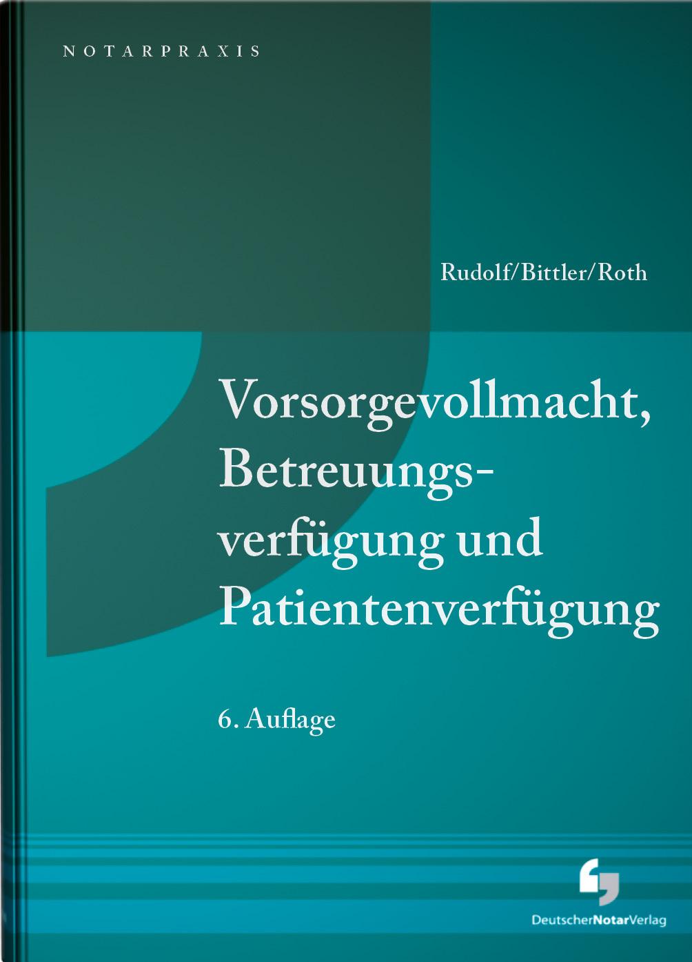 Vorderes Coverbild Vorsorgevollmacht, Betreuungsverfügung und Patientenverfügung