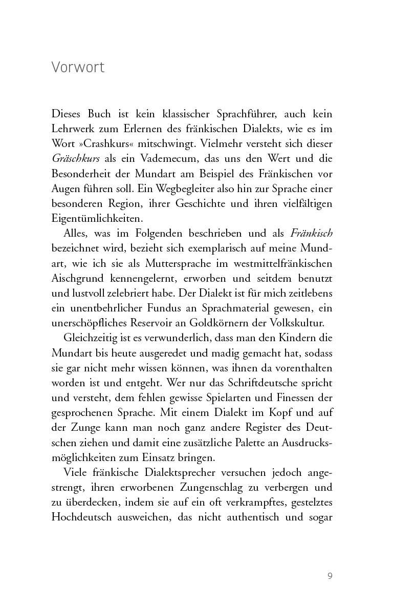 Beispielinhalt (Bild) Gräschkurs Fränkisch