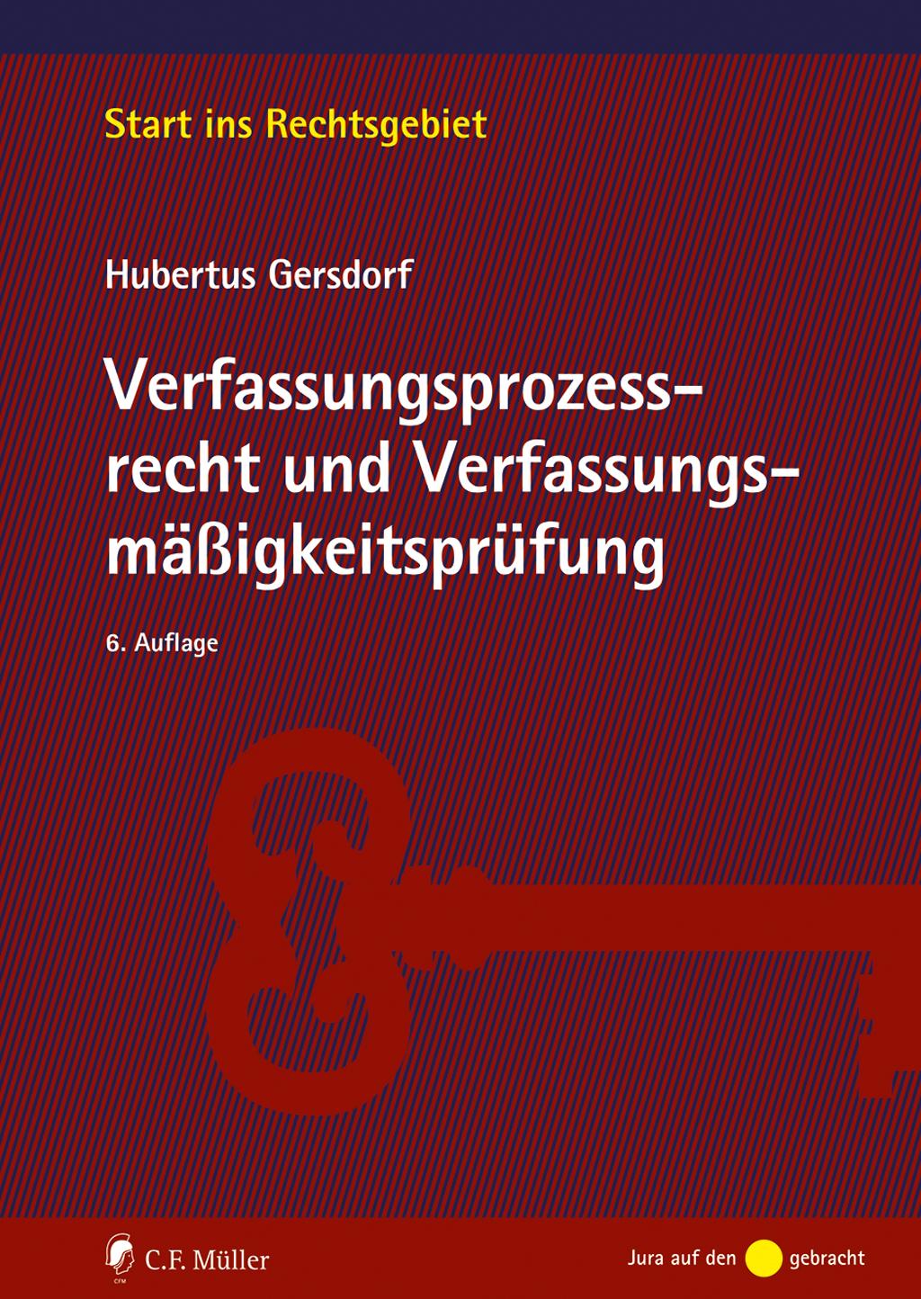 Vorderes Coverbild Verfassungsprozessrecht und Verfassungsmäßigkeitsprüfung
