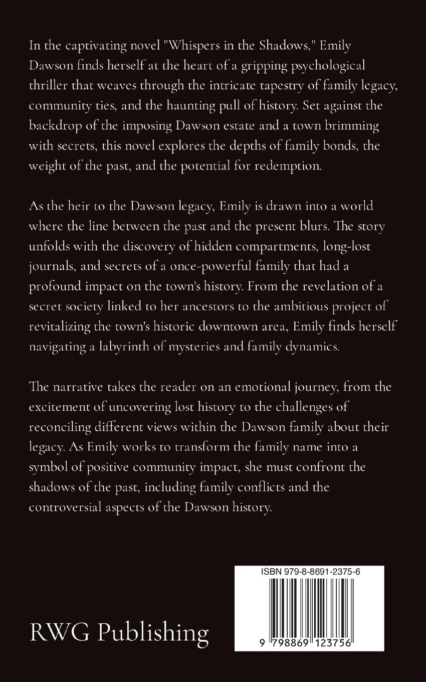 Rückseitencover Whispers in the Shadows