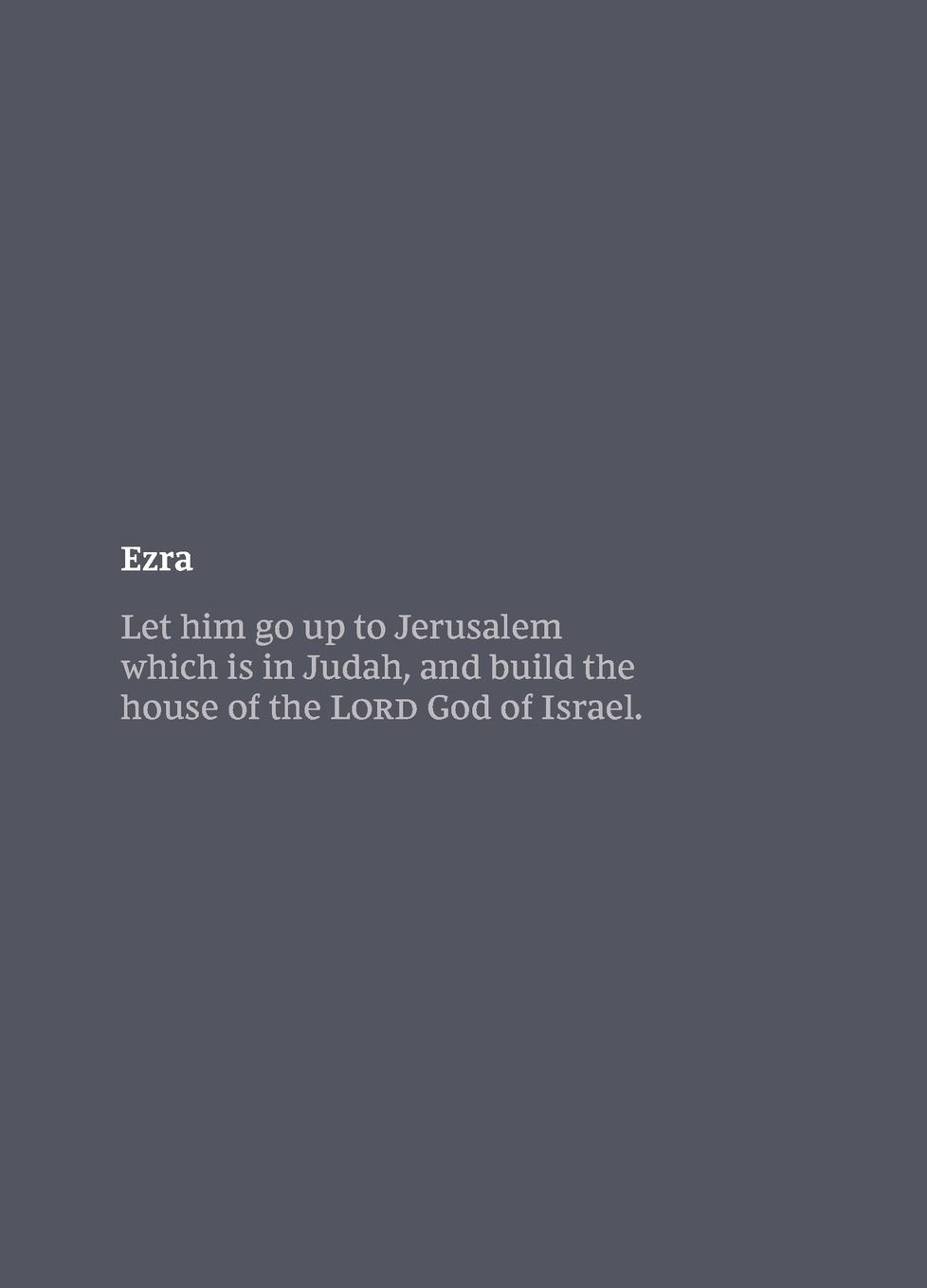 Vorderes Coverbild NKJV Bible Journal - Ezra