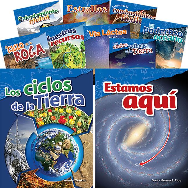 Vorderes Coverbild Let's Explore Earth & Space Science Grades 4-5 Spanish, 10-Book Set