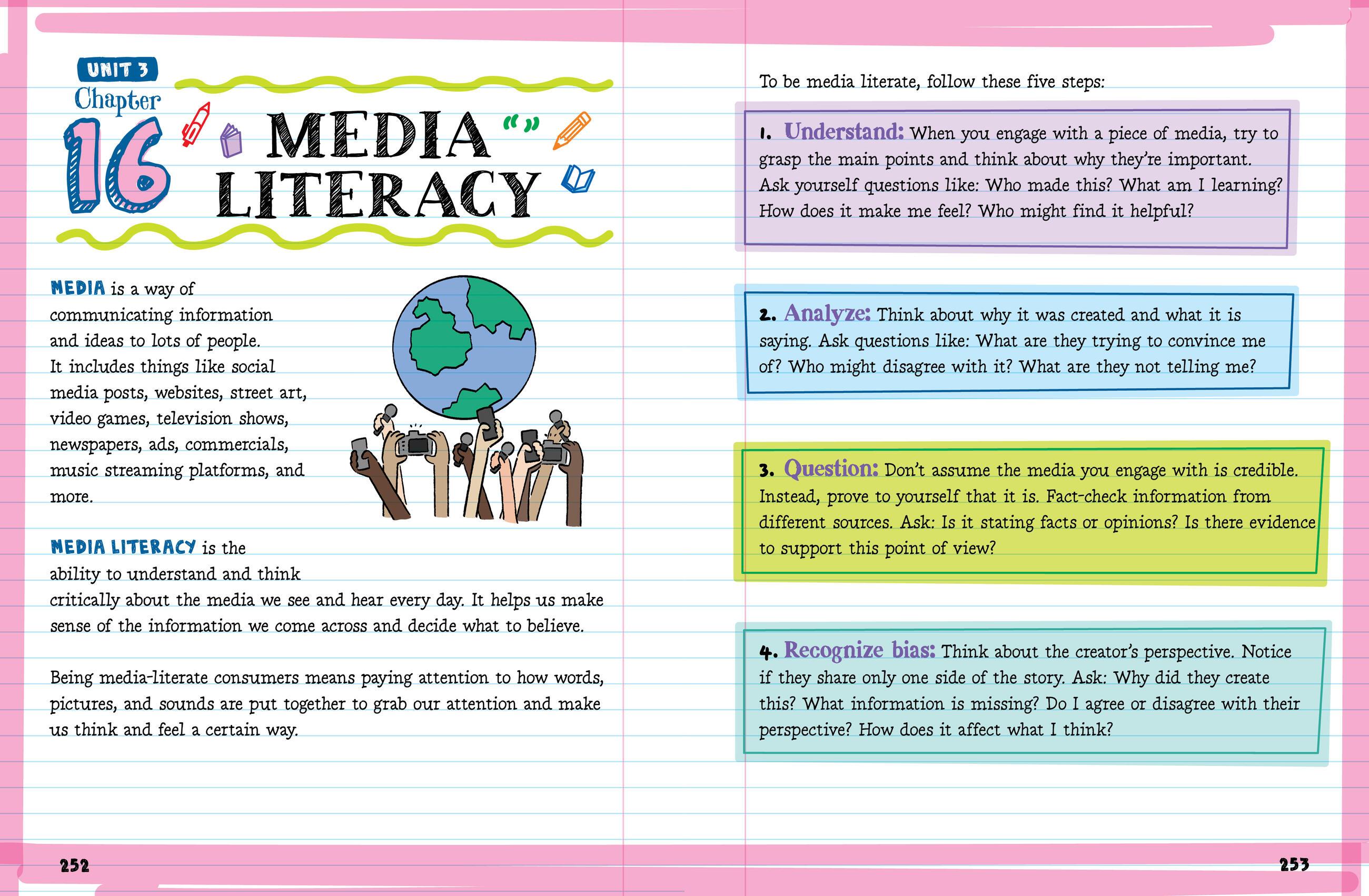 Beispielinhalt (Bild) The Big Fat Middle School English Language Arts Workbook