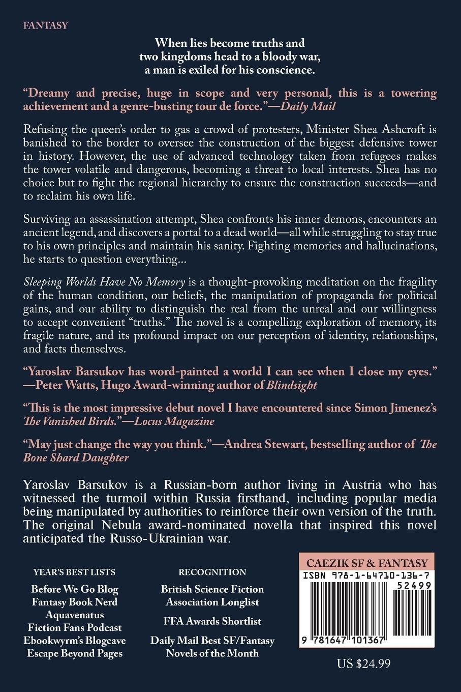 Rückseitencover Sleeping Worlds Have No Memory