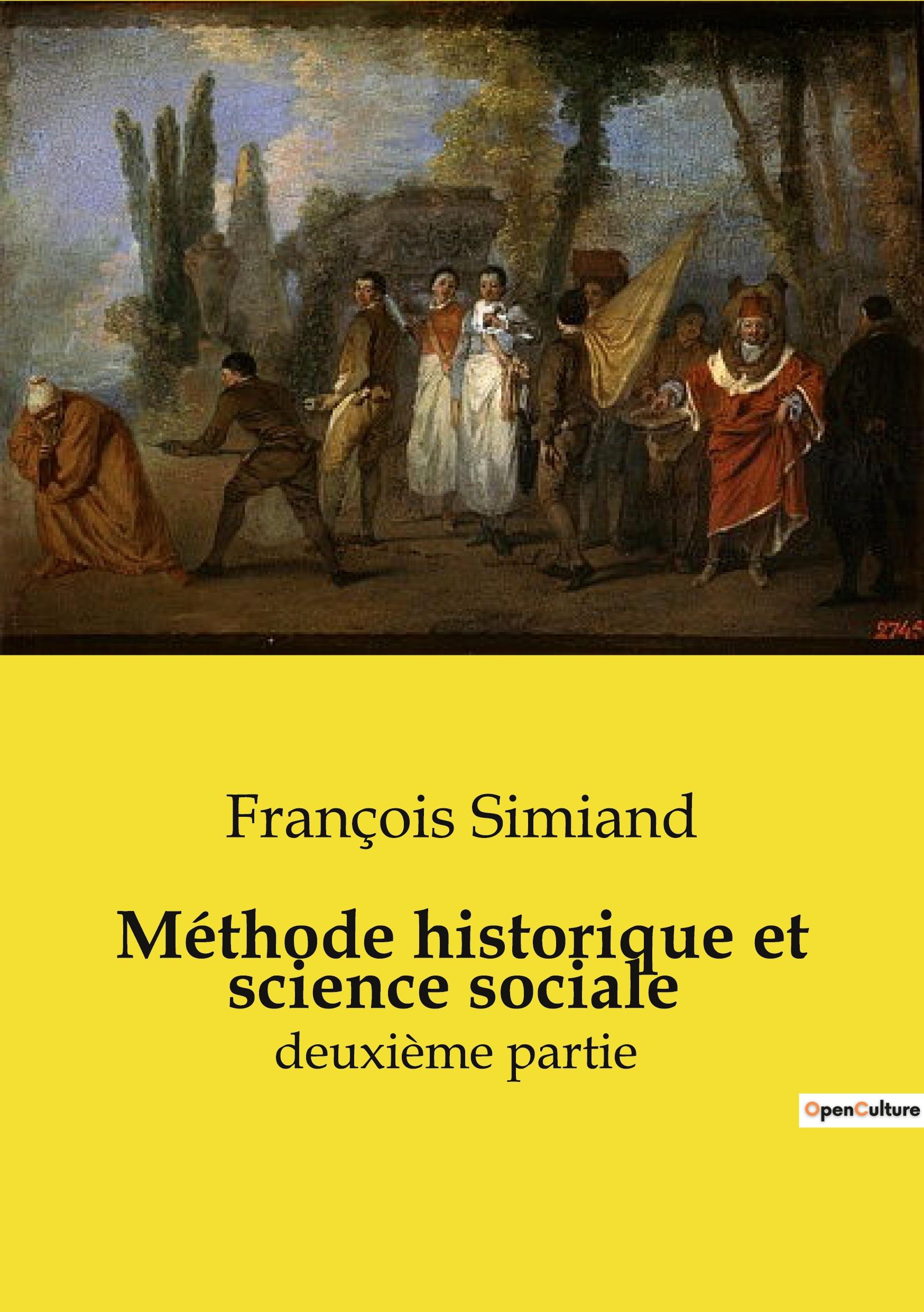 Vorderes Coverbild Méthode historique et science sociale