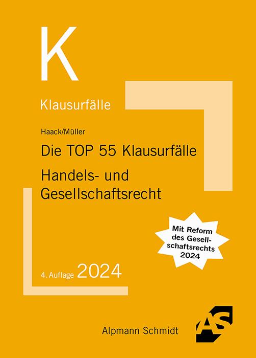 Vorderes Coverbild Die TOP 55 Klausurfälle Handels- und Gesellschaftsrecht