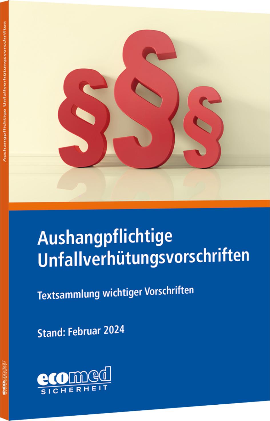 Vorderes Coverbild Aushangpflichtige Unfallverhütungsvorschriften
