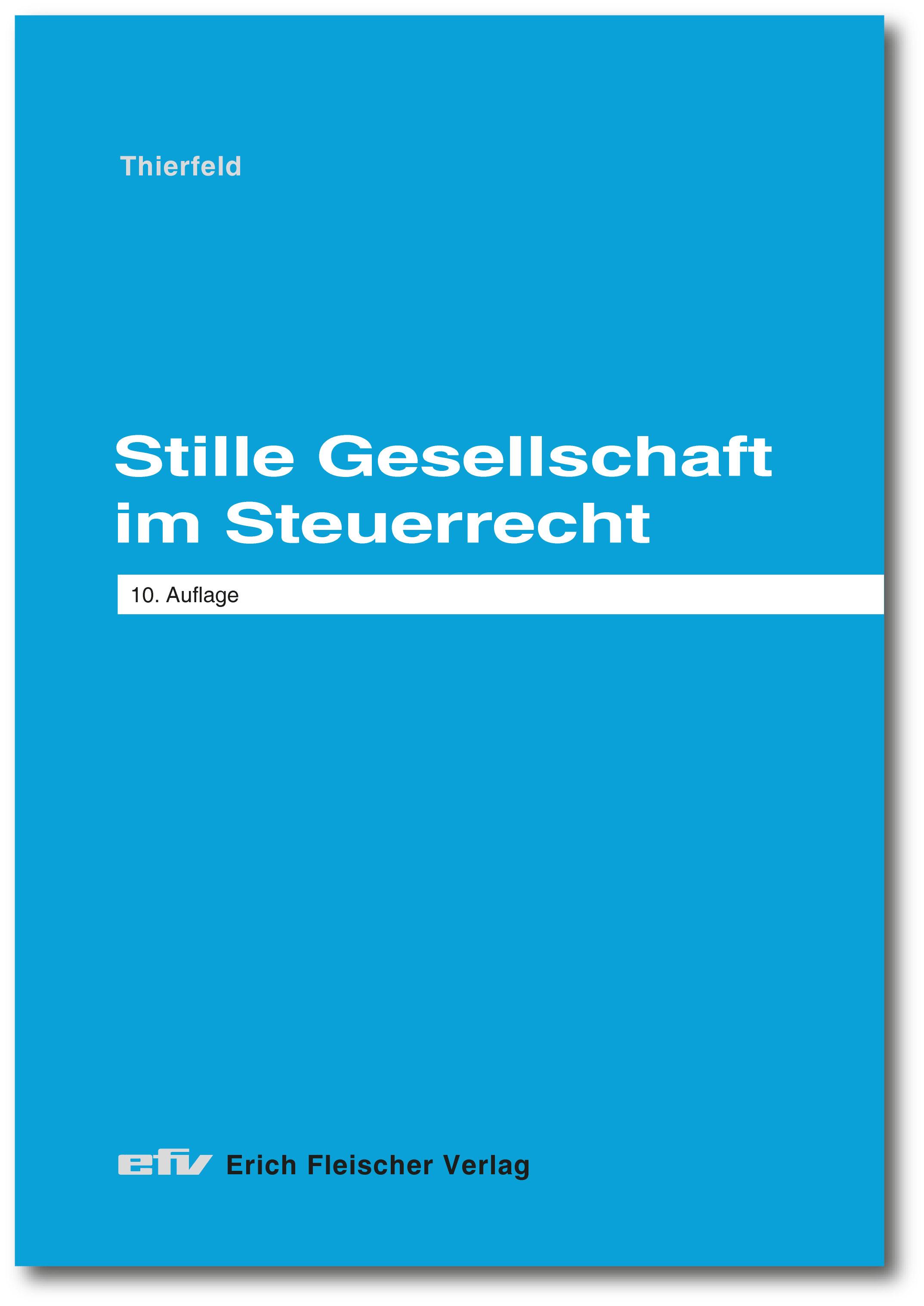 Vorderes Coverbild Stille Gesellschaft im Steuerrecht