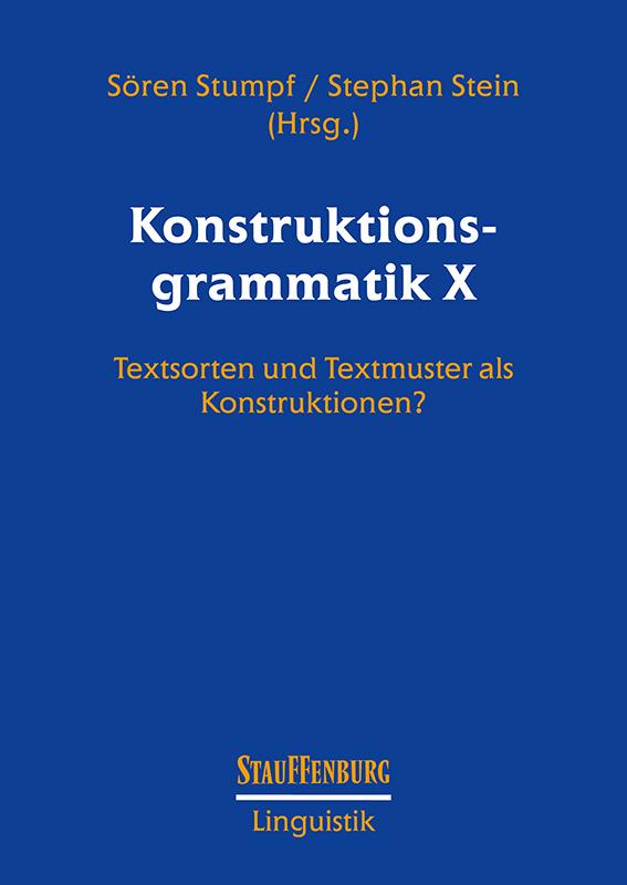 Vorderes Coverbild Konstruktionsgrammatik X
