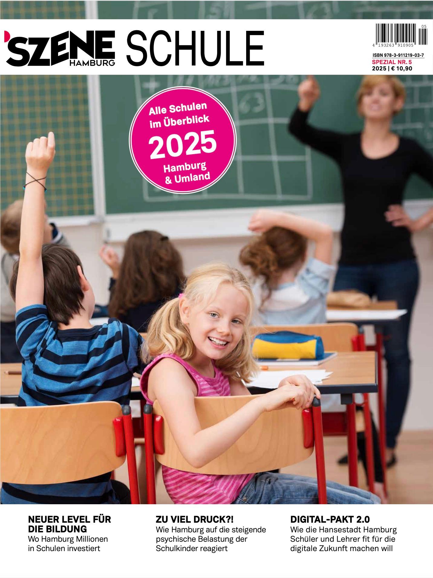 Vorderes Coverbild SZENE HAMBURG SCHULE 2024/2025
