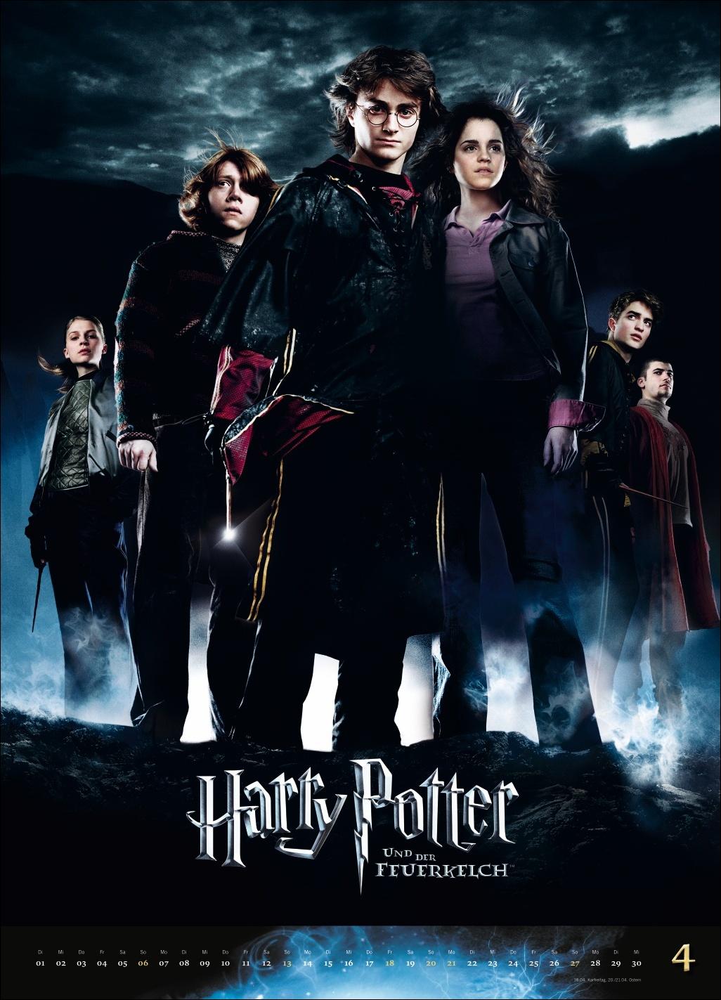 Beispielinhalt (Bild) Harry Potter Filmplakate Edition Kalender 2025