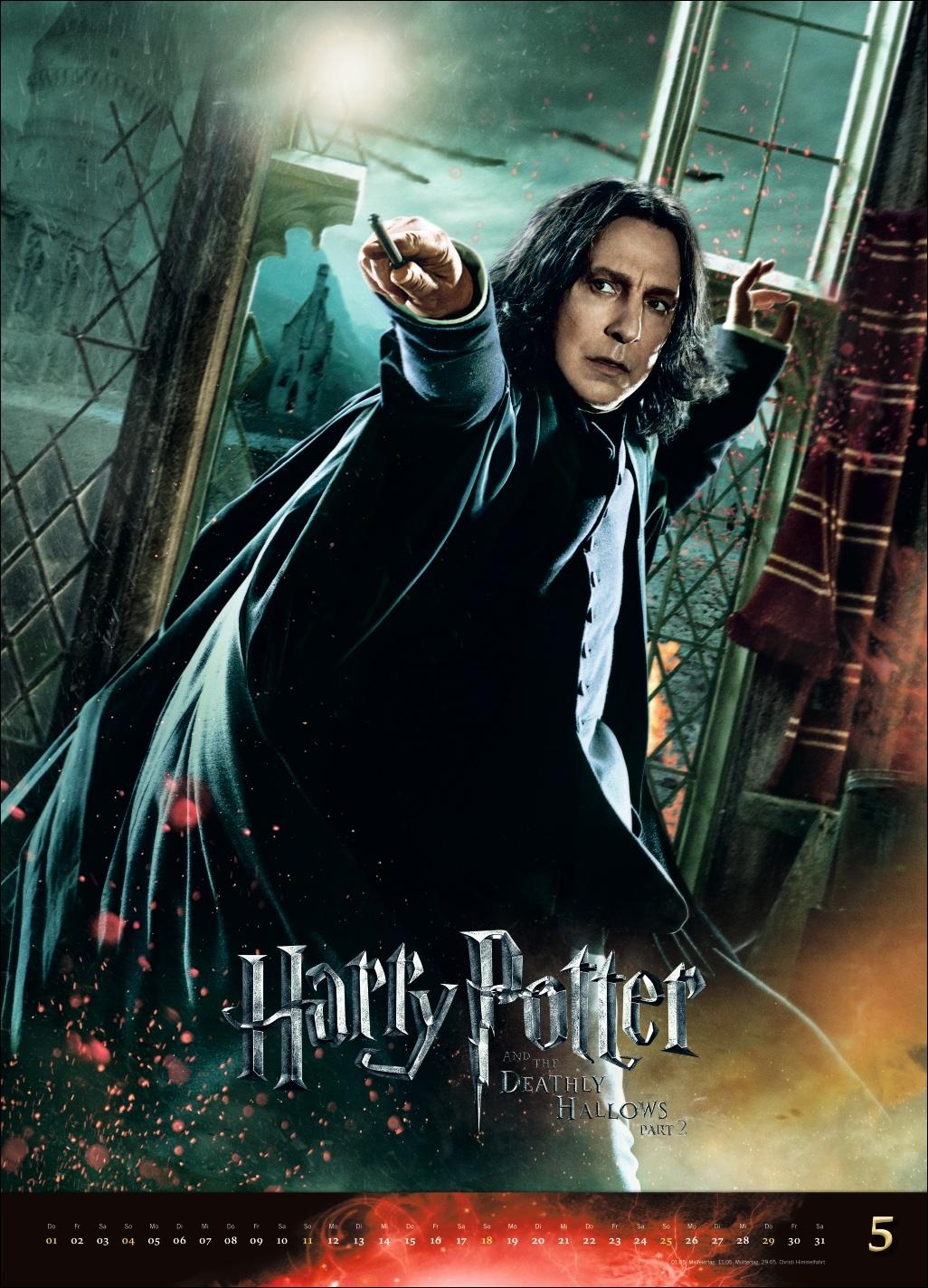 Beispielinhalt (Bild) Harry Potter Filmplakate Edition Kalender 2025