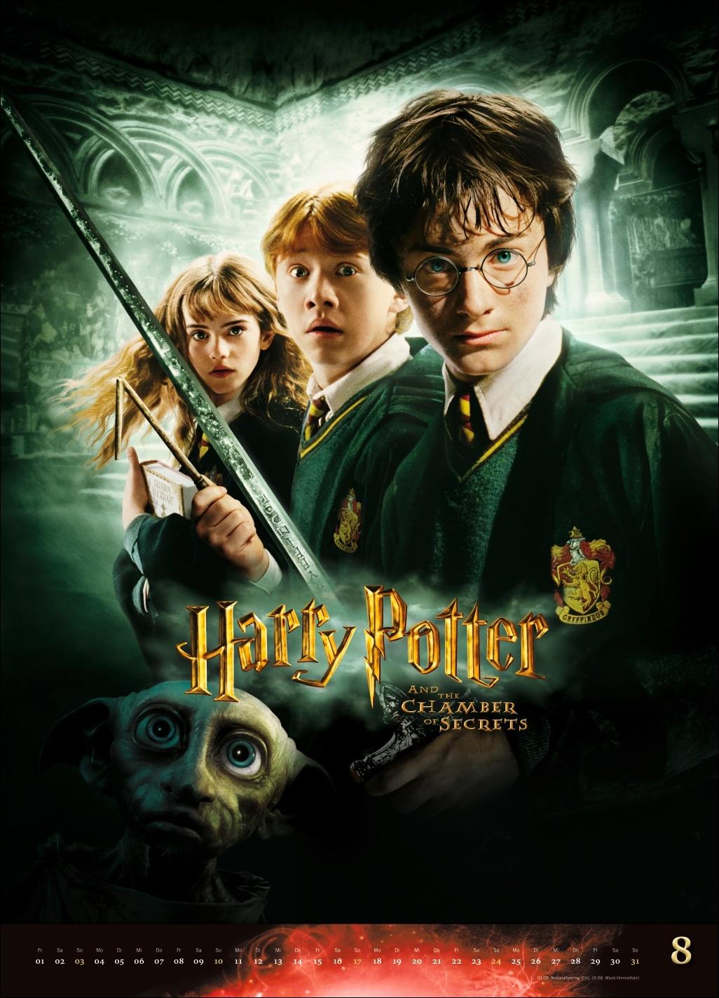 Beispielinhalt (Bild) Harry Potter Filmplakate Edition Kalender 2025