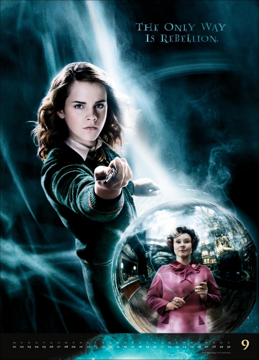 Beispielinhalt (Bild) Harry Potter Filmplakate Edition Kalender 2025