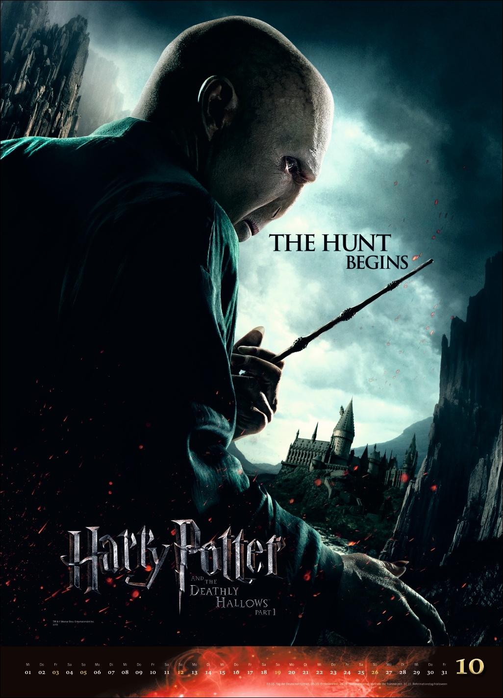 Beispielinhalt (Bild) Harry Potter Filmplakate Edition Kalender 2025